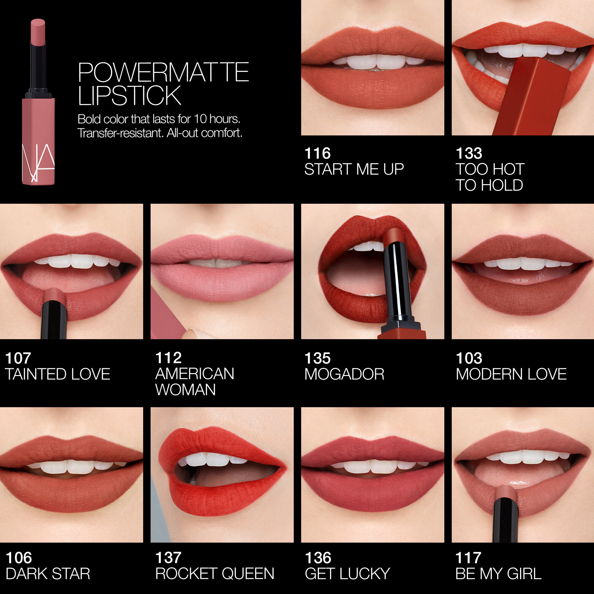 パワーマット リップスティック | NARS Cosmetics パワーマット リップスティック | NARS Cosmetics